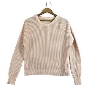 URBAN‎ OUTFITTERS Womens Sweater Size M Pale Pink Relaxed Fit Rib Knit